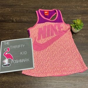Nike Logo Pink & Purple Tank Size kid Girls Small